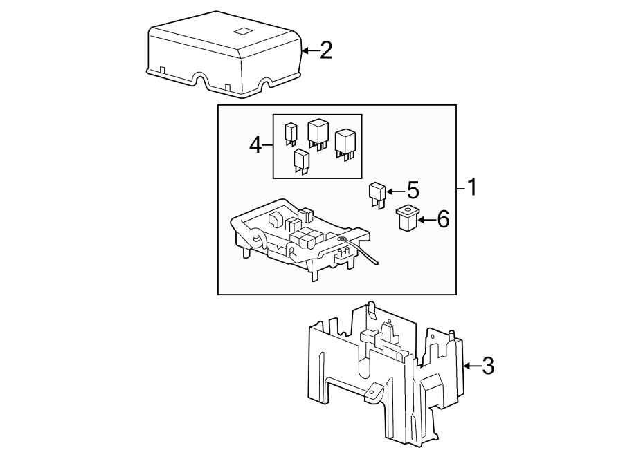 Diagram FUSE & RELAY. for your 2008 Chevrolet Silverado 1500 LTZ Crew Cab Pickup Fleetside  