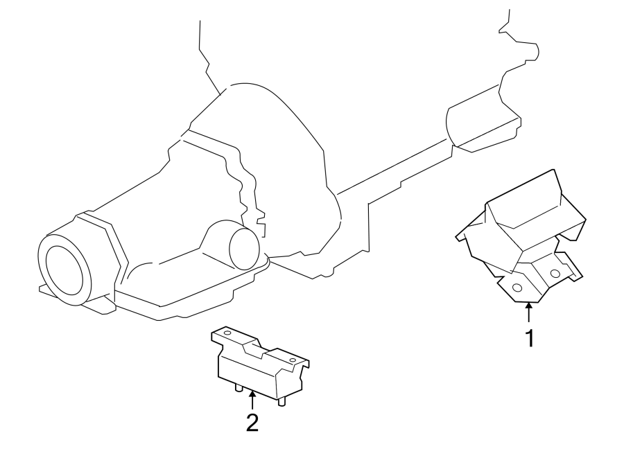 Diagram ENGINE & TRANS MOUNTING. for your 2005 Chevrolet Silverado 1500 Z71 Off-Road Standard Cab Pickup Stepside  