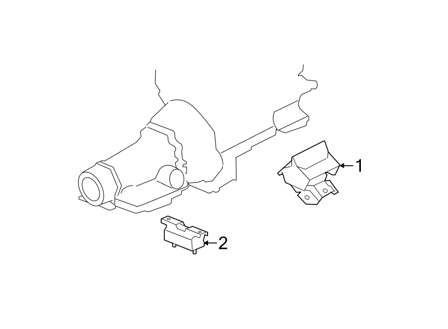 Diagram ENGINE & TRANS MOUNTING. for your 2013 Chevrolet Silverado 1500 LT Extended Cab Pickup Fleetside  