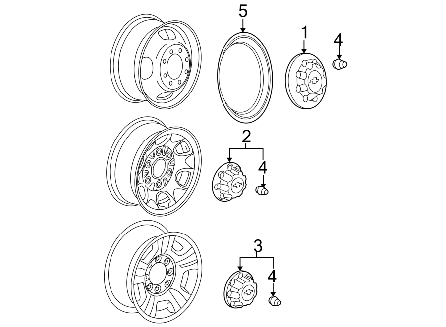 Diagram COVERS & TRIM. for your 2005 Chevrolet Suburban 1500   