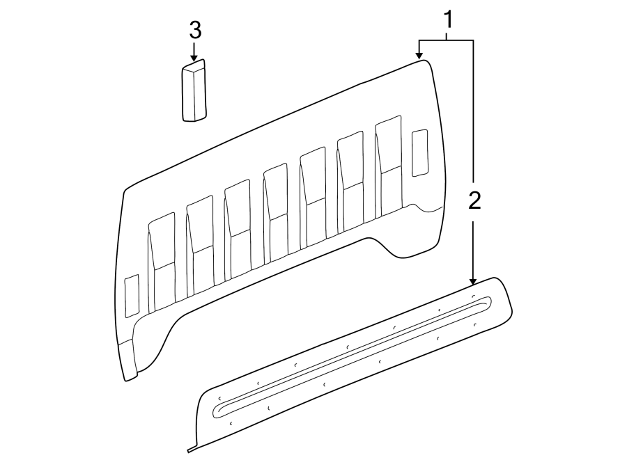 Diagram BACK PANEL. for your 2005 Chevrolet Trailblazer EXT   