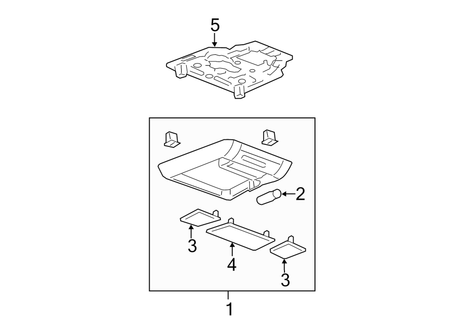 Overhead console. Diagram