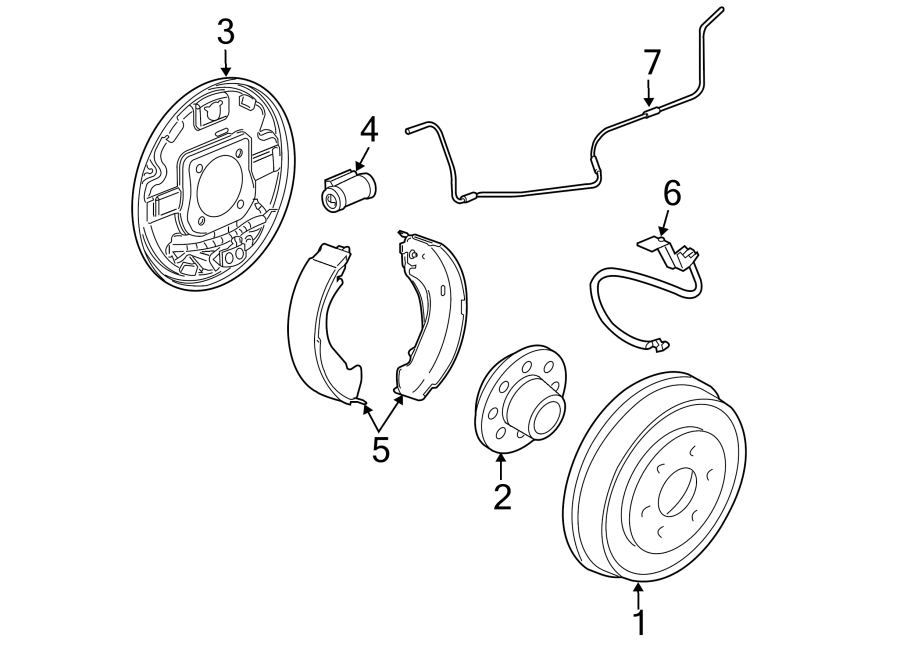 Diagram REAR SUSPENSION. BRAKE COMPONENTS. for your 2012 GMC Sierra 2500 HD WT Extended Cab Pickup Fleetside  