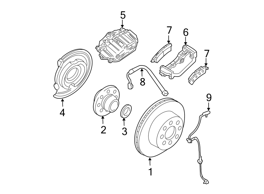 REAR SUSPENSION. BRAKE COMPONENTS.