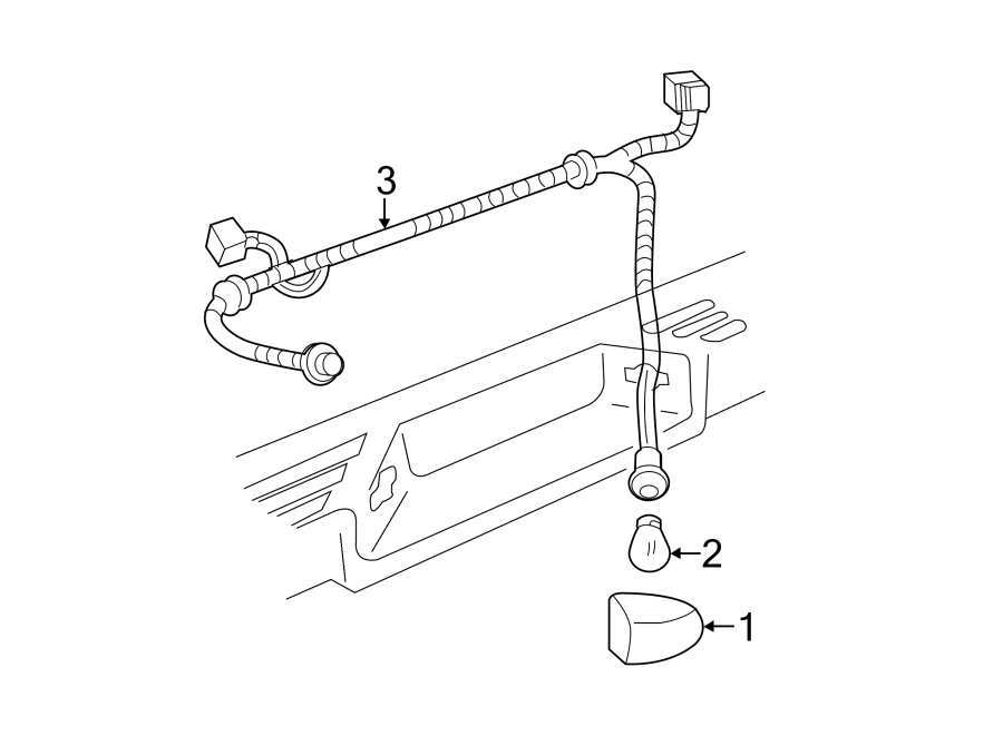 REAR LAMPS. LICENSE LAMPS. Diagram