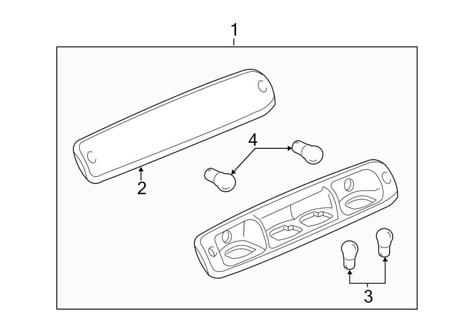 Diagram REAR LAMPS. HIGH MOUNT LAMPS. for your Chevrolet