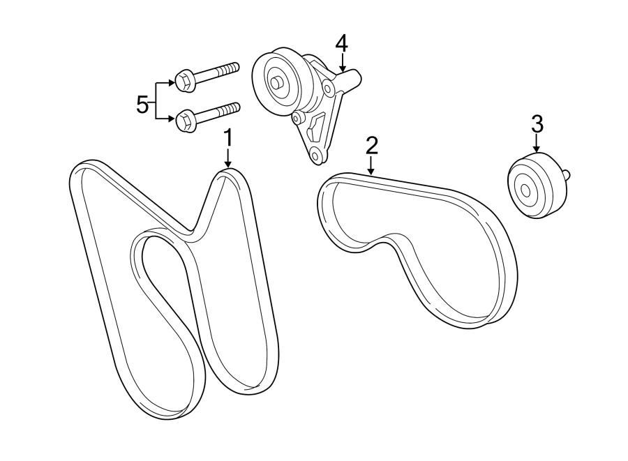 Diagram BELTS & PULLEYS. for your 2013 Chevrolet Silverado   