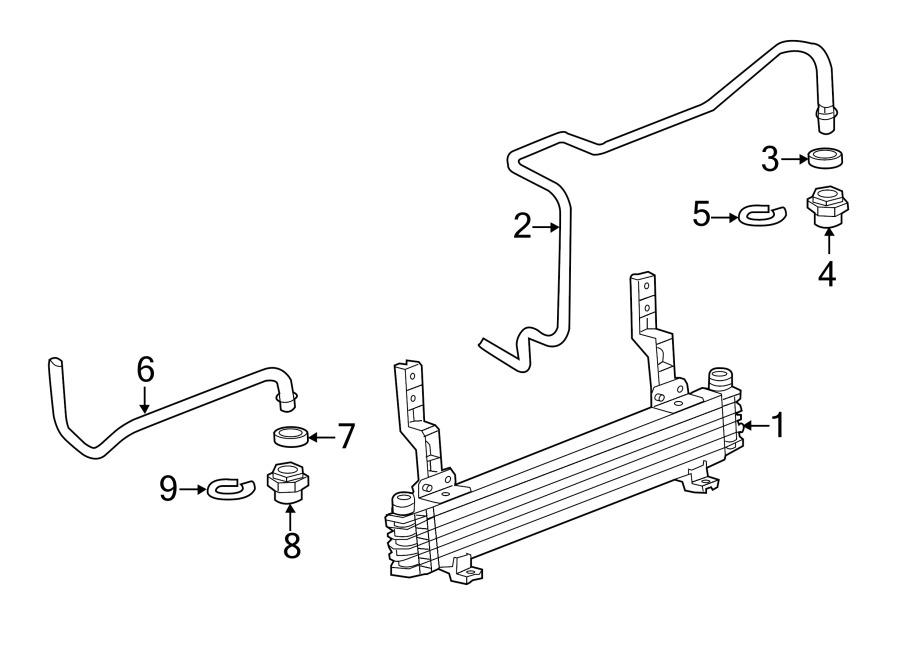 TRANS OIL COOLER. Diagram