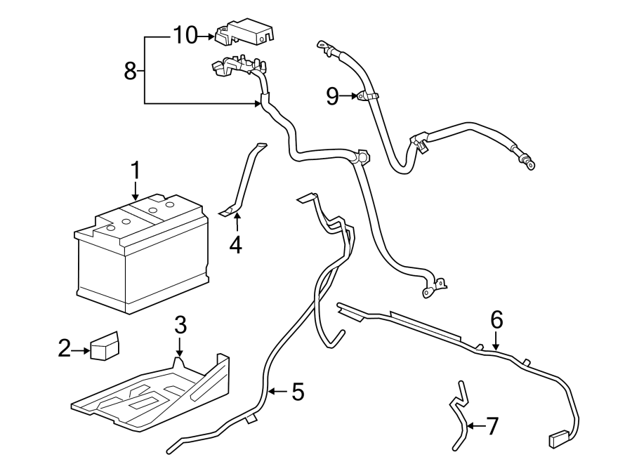 Diagram Main battery. for your 2005 Chevrolet Silverado 3500 Base Extended Cab Pickup  