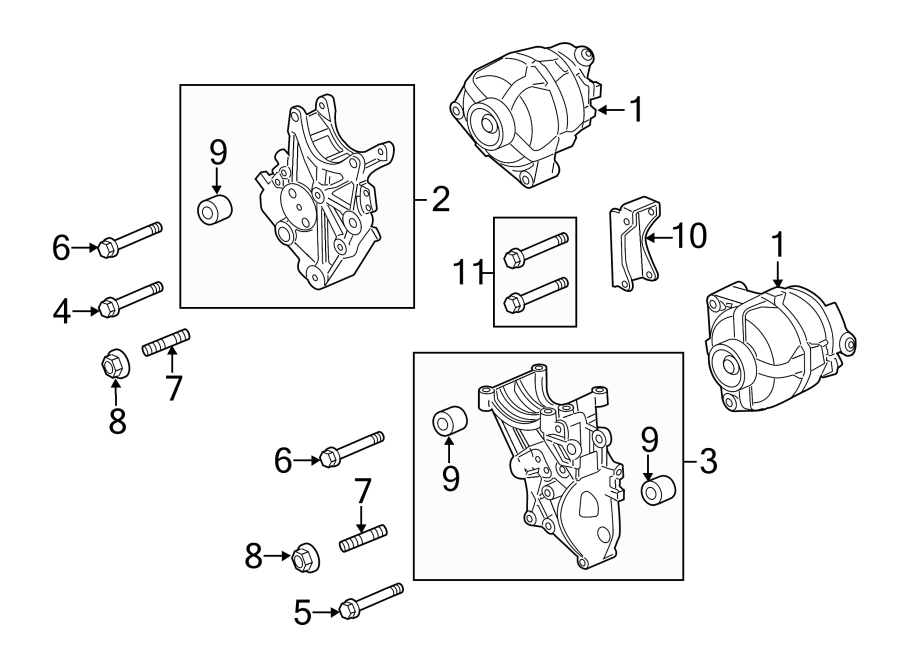 Diagram Alternator. for your 2016 GMC Sierra 2500 HD 6.0L Vortec V8 FLEX A/T RWD SLT Extended Cab Pickup Fleetside 