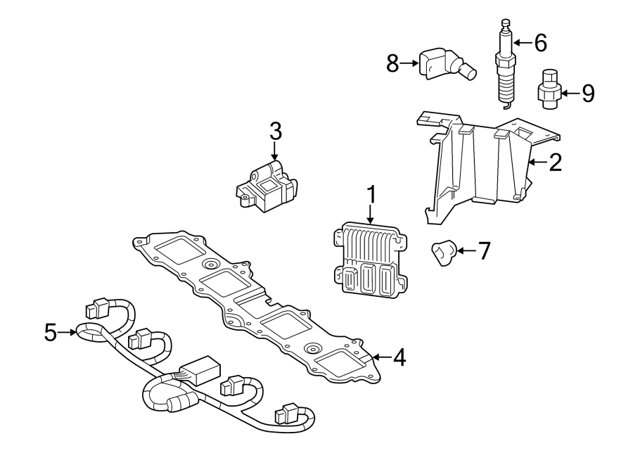 Diagram IGNITION SYSTEM. for your 2024 Chevrolet Camaro LT1 Coupe 6.2L V8 A/T 