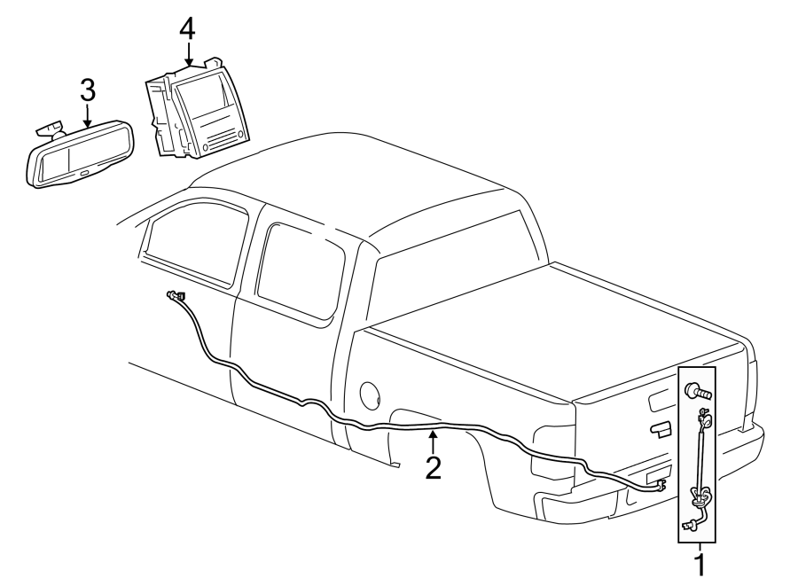 Diagram ELECTRICAL COMPONENTS. for your 2014 GMC Sierra 2500 HD 6.0L Vortec V8 CNG A/T RWD WT Crew Cab Pickup 