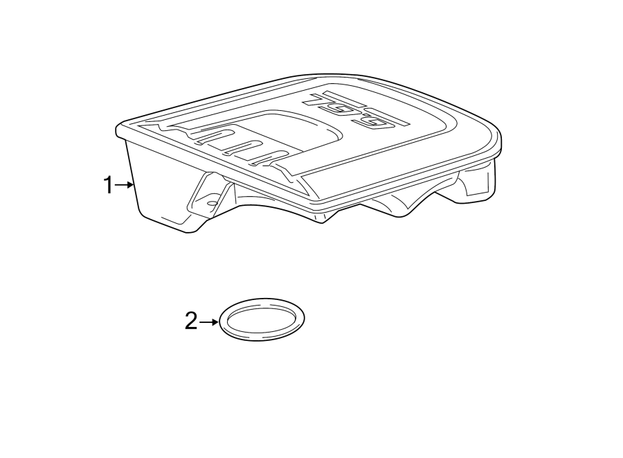 Diagram ENGINE APPEARANCE COVER. for your 2013 Chevrolet Silverado 3500 HD LTZ Crew Cab Pickup Fleetside  