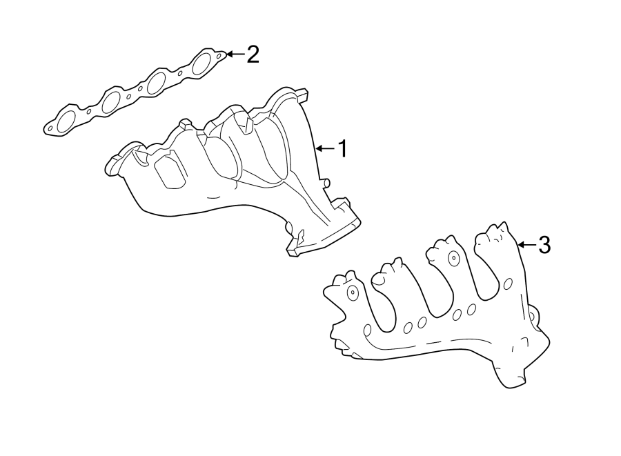 Diagram EXHAUST SYSTEM. MANIFOLD. for your 2018 Chevrolet Equinox 1.6L DIESEL A/T FWD LT Sport Utility 