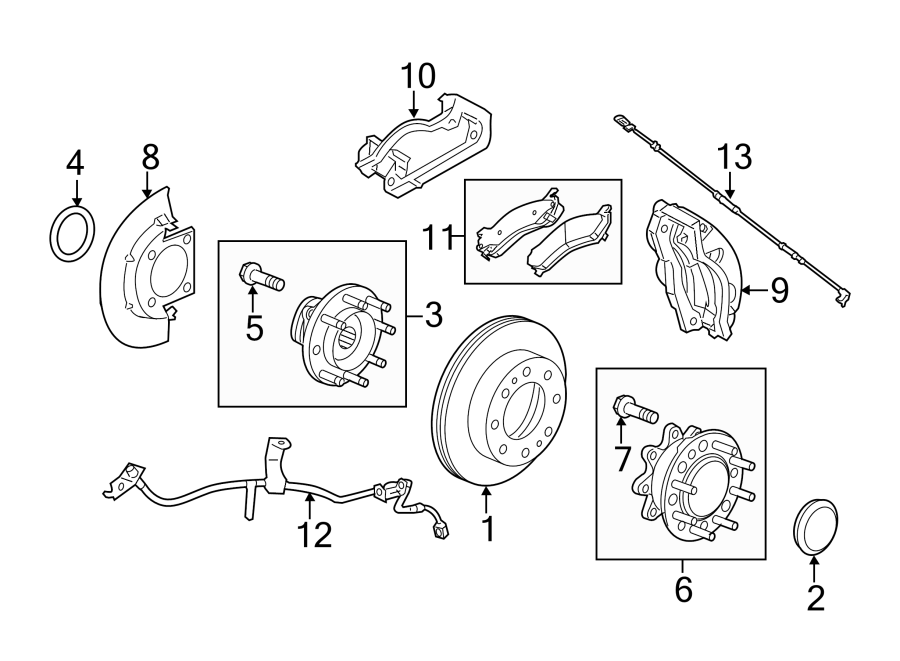 Diagram FRONT SUSPENSION. BRAKE COMPONENTS. for your 2018 Chevrolet Camaro 6.2L V8 A/T ZL1 Coupe 