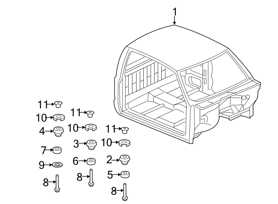 Diagram CAB ASSEMBLY. for your Oldsmobile