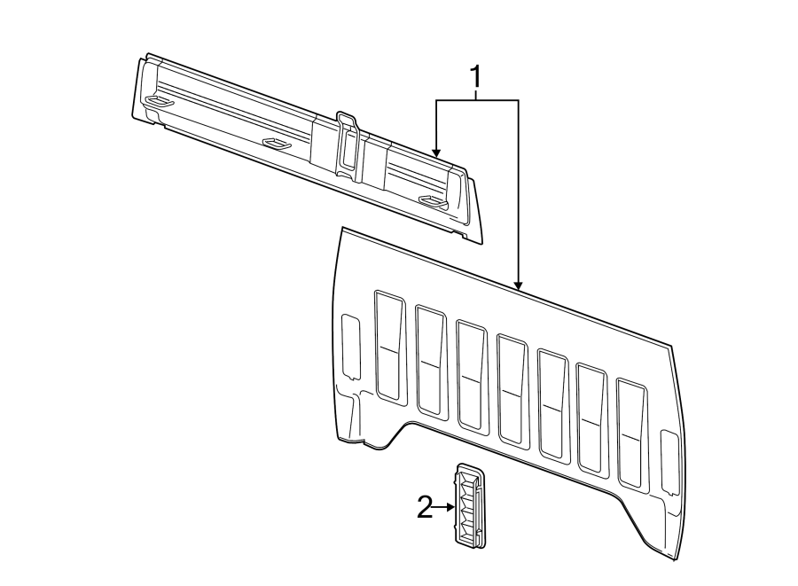 Diagram BACK PANEL. for your 2005 Chevrolet Aveo    