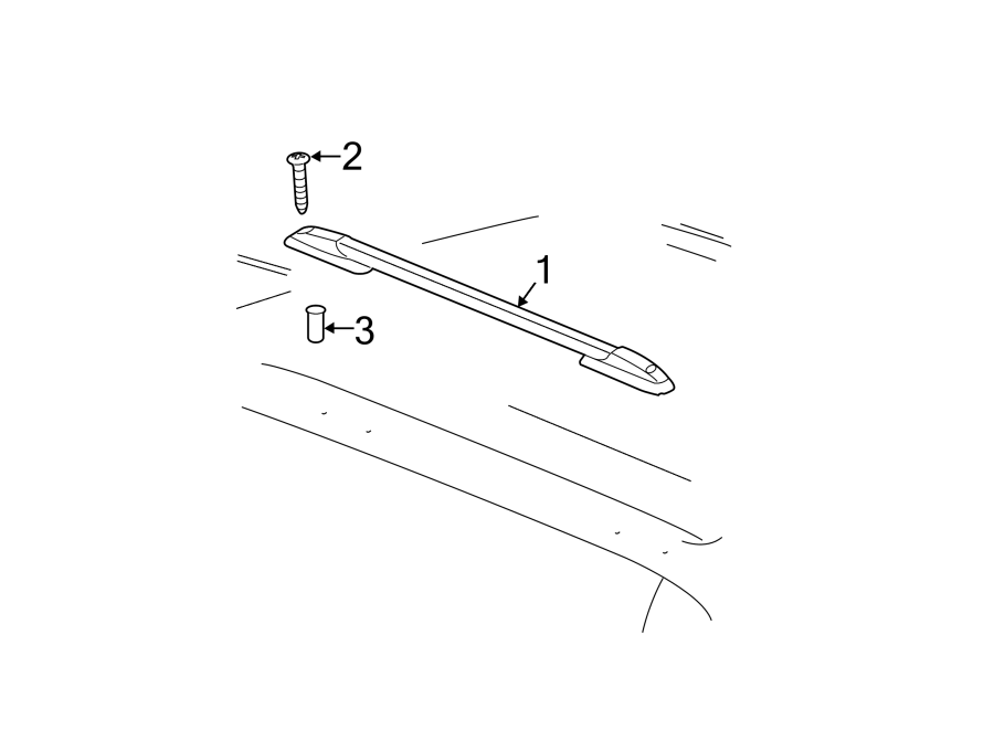 Diagram LUGGAGE CARRIER. for your 2010 Chevrolet Silverado 3500 HD LTZ Extended Cab Pickup  