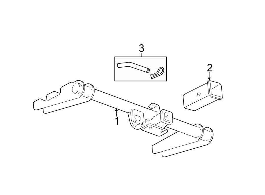 Diagram REAR BUMPER. TRAILER HITCH COMPONENTS. for your 2013 Chevrolet Silverado 1500 LTZ Extended Cab Pickup  