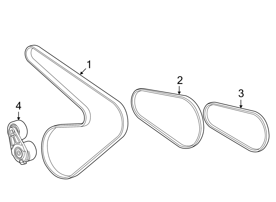 Diagram BELTS & PULLEYS. for your 2021 Chevrolet Silverado 3500 HD LT Cab & Chassis Fleetside 6.6L Duramax V8 DIESEL A/T RWD 