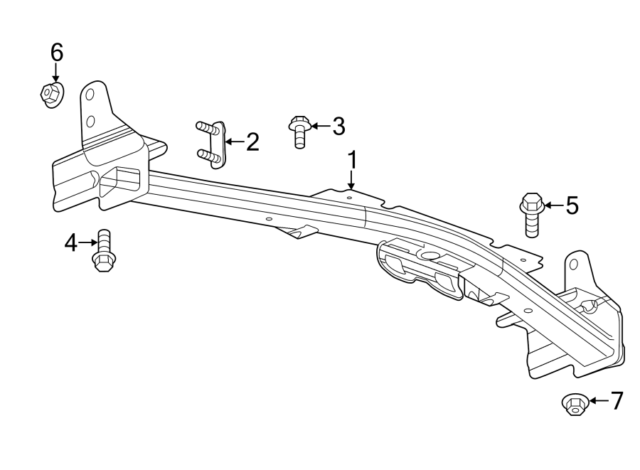 Diagram FRAME. TRAILER HITCH COMPONENTS. for your 2023 Chevrolet Camaro 3.6L V6 A/T LT Coupe 