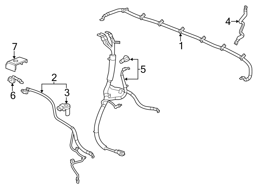 Diagram Battery cables. Conventional. for your 2006 GMC Sierra 3500 6.0L Vortec V8 M/T 4WD SLT Extended Cab Pickup Fleetside 