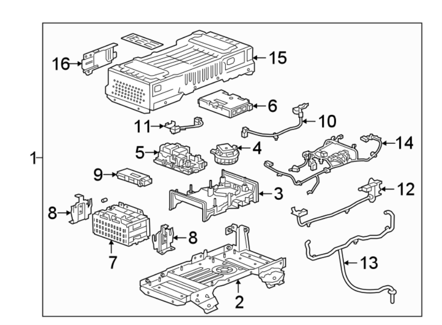 Diagram HIGH VOLTAGE. for your 2018 Chevrolet Equinox  LT Sport Utility 