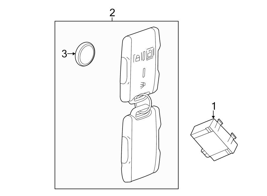 Diagram KEYLESS ENTRY COMPONENTS. for your 2020 Chevrolet Spark  LT Hatchback 