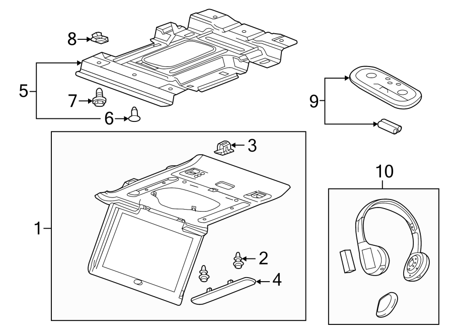 ENTERTAINMENT SYSTEM COMPONENTS.