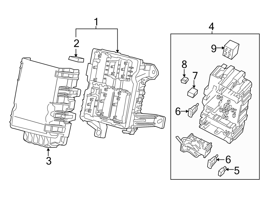 Diagram FUSE & RELAY. for your 2001 Chevrolet Malibu   