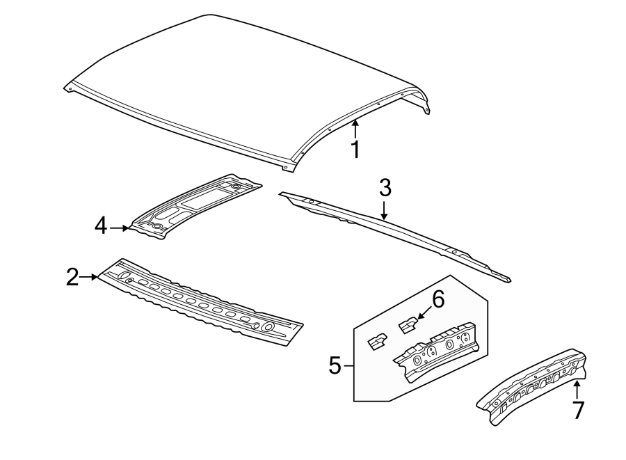 ROOF & COMPONENTS.https://images.simplepart.com/images/parts/motor/fullsize/GH14360.png