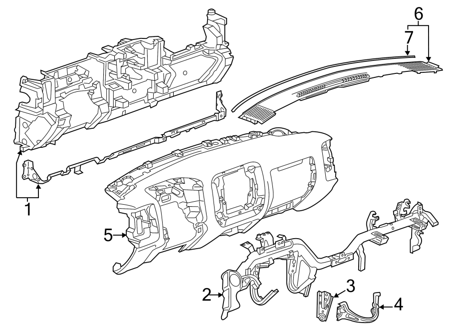 Instrument panel. Diagram