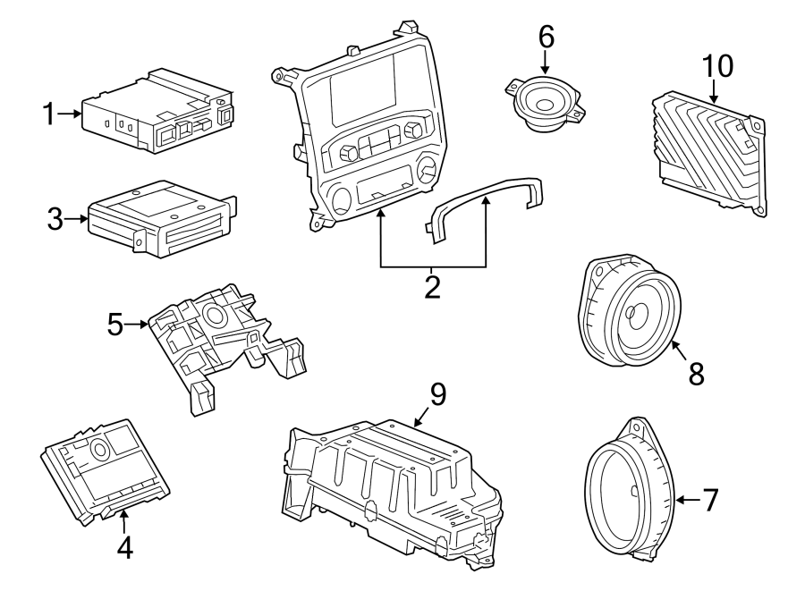 Diagram INSTRUMENT PANEL. SOUND SYSTEM. for your 1984 Buick Century   