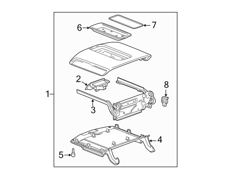 Diagram CENTER CONSOLE. for your Buick Century  