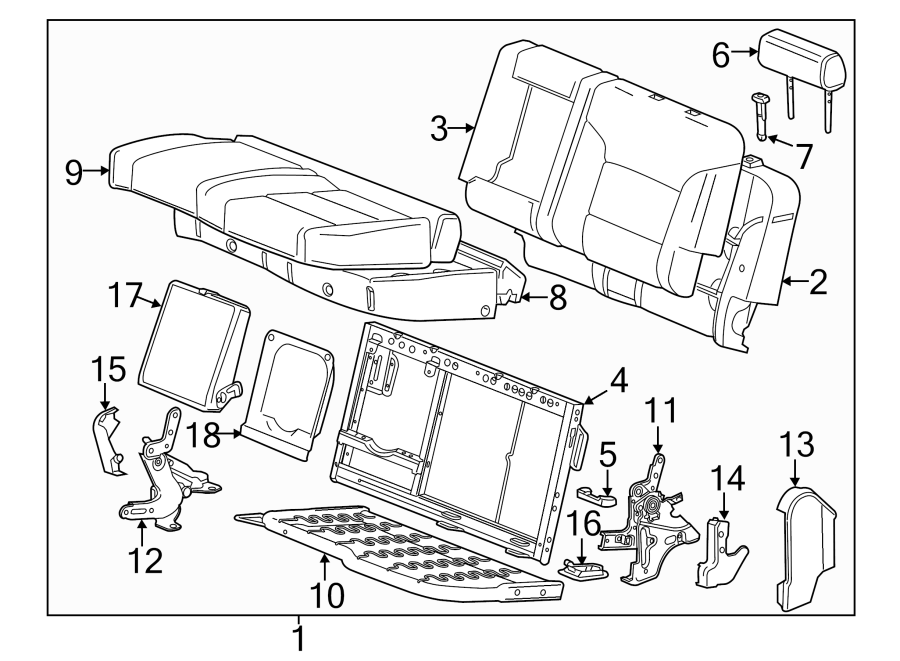 6SEATS & TRACKS. REAR SEAT COMPONENTS.https://images.simplepart.com/images/parts/motor/fullsize/GH14580.png