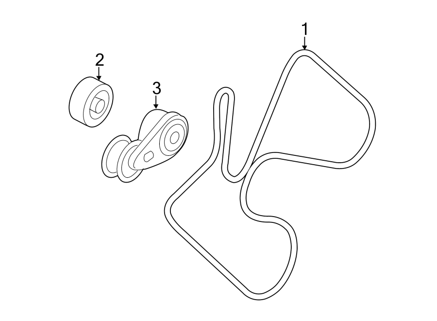 Diagram BELTS & PULLEYS. for your 2017 Buick Regal   