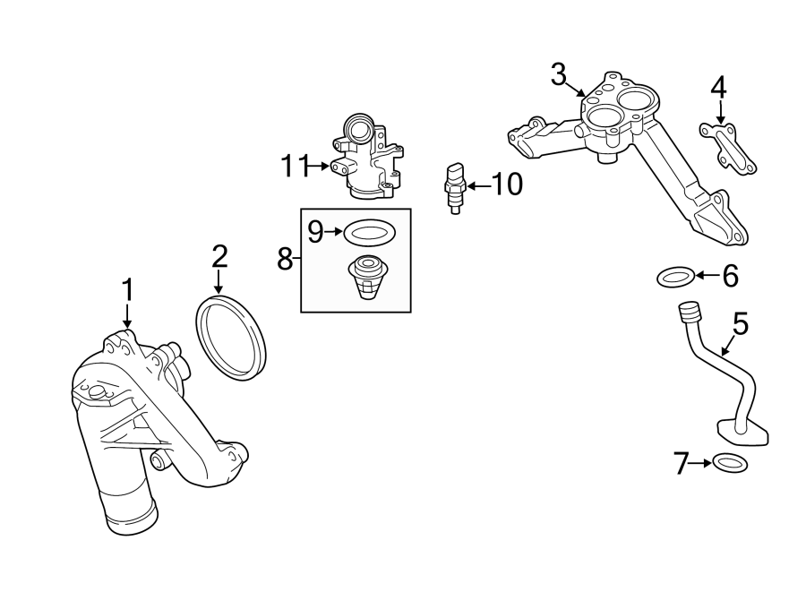 Diagram WATER PUMP. for your 2005 GMC Sierra 1500 HD   