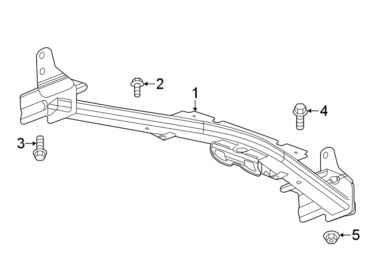 Diagram Frame. Trailer hitch components. for your 2023 Chevrolet Camaro 3.6L V6 A/T LT Coupe 