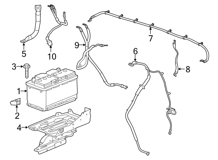 Diagram Main battery. for your Buick Regal TourX  