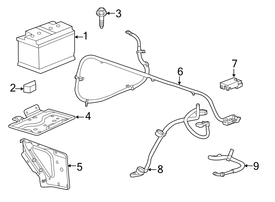 Diagram Secondary battery. for your 2006 GMC Sierra 3500 6.0L Vortec V8 M/T 4WD SLT Extended Cab Pickup Fleetside 