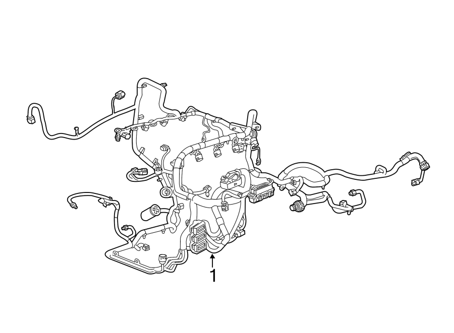 Diagram WIRING HARNESS. for your 2023 Cadillac XT5 Livery Hearse  