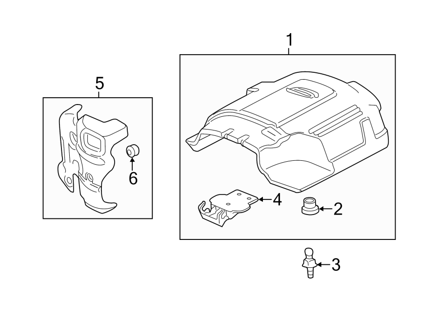 Diagram ENGINE APPEARANCE COVER. for your 2017 Chevrolet Spark 1.4L Ecotec M/T LT Hatchback 