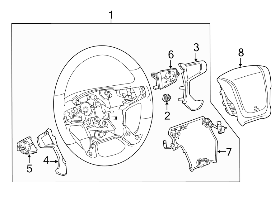 STEERING WHEEL & TRIM.