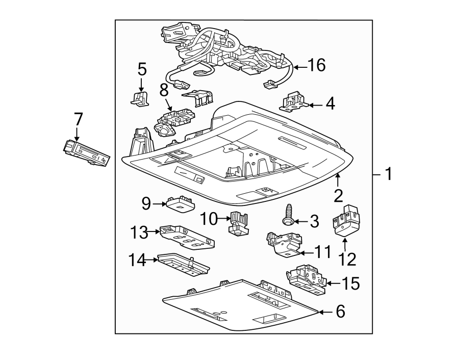 OVERHEAD CONSOLE. Diagram