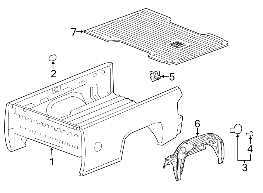 Diagram PICK UP BOX. for your 2013 Chevrolet Equinox   