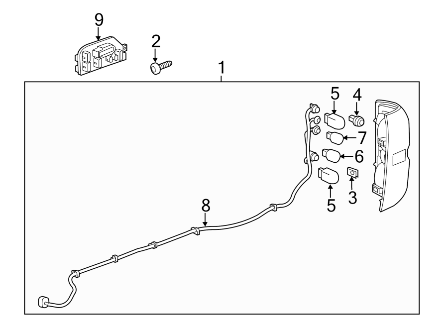 REAR LAMPS. TAIL LAMPS. Diagram