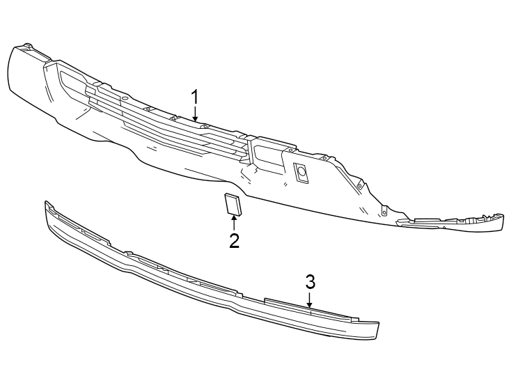 1Front bumper. Bumper & components.https://images.simplepart.com/images/parts/motor/fullsize/GH19012.png