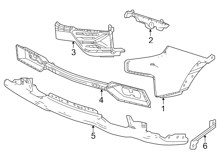 4Front bumper. Bumper & components.https://images.simplepart.com/images/parts/motor/fullsize/GH19018.png