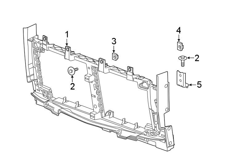 Diagram FRONT PANELS. for your 2005 Chevrolet Classic   