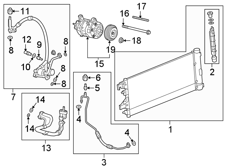 7Air conditioner & heater. Compressor & lines. Condenser.https://images.simplepart.com/images/parts/motor/fullsize/GH19120.png